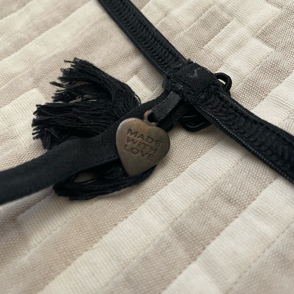 Rare La Perla Italy Black Label Kama Sutra Geisha Erotic Bra Thong Set 34B Small - Picture 8 of 11